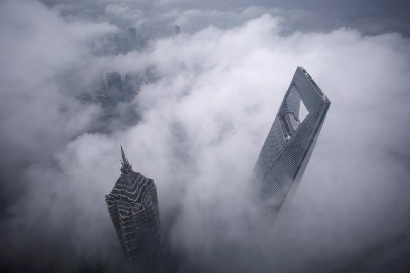 Небоскребы в Шанхае, Китай.