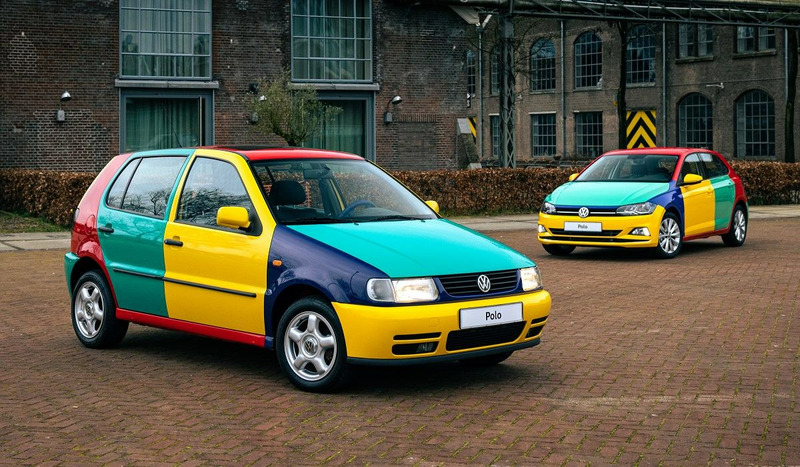 Разноцветный Volkswagen Polo Harlekin