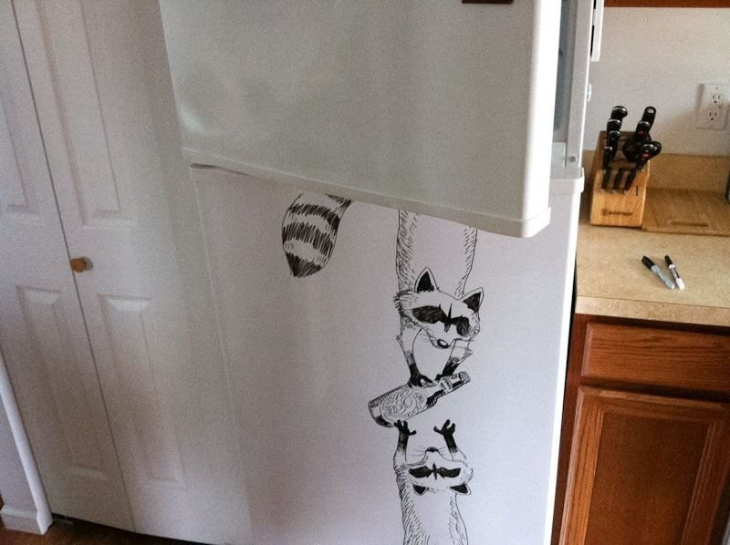 что можно нарисовать на холодильнике