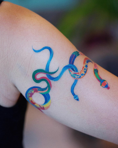 Цветные татуировки