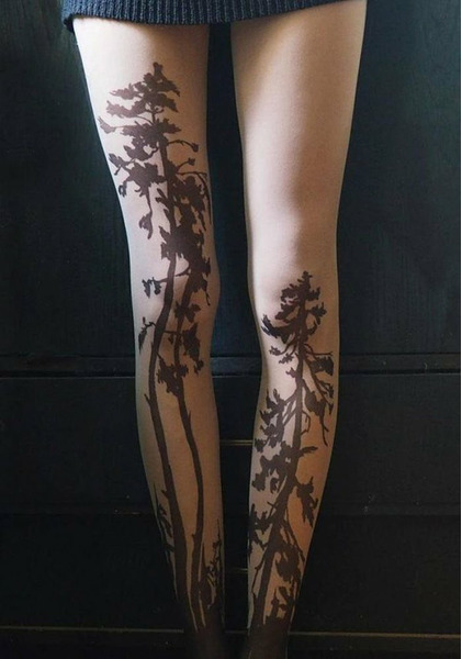 Татуировки на ногах у девушек