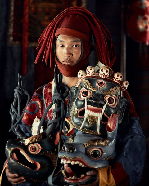 Член племени Нгалоп Бутана