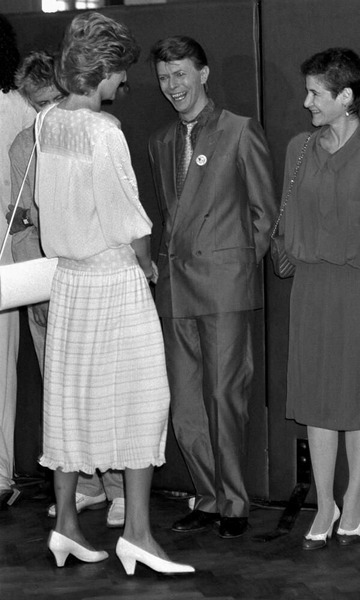 Дэвид Боуи и принцесса Диана, 1985 год.