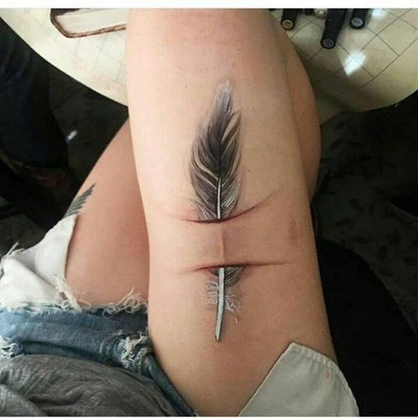 Креативные татуировки скрывающие шрамы
