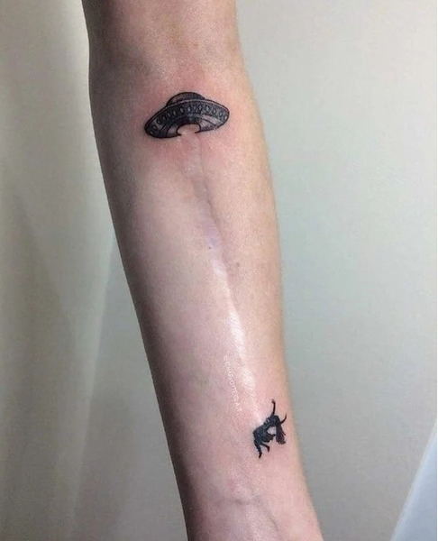 Креативные татуировки скрывающие шрамы