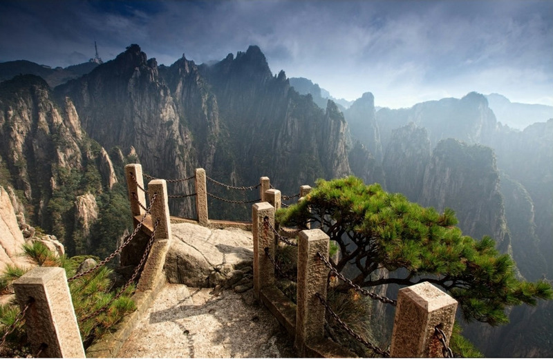 Желтые горы Хуаншань Китай