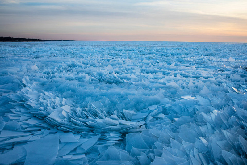 Замерзшее озеро Мичиган