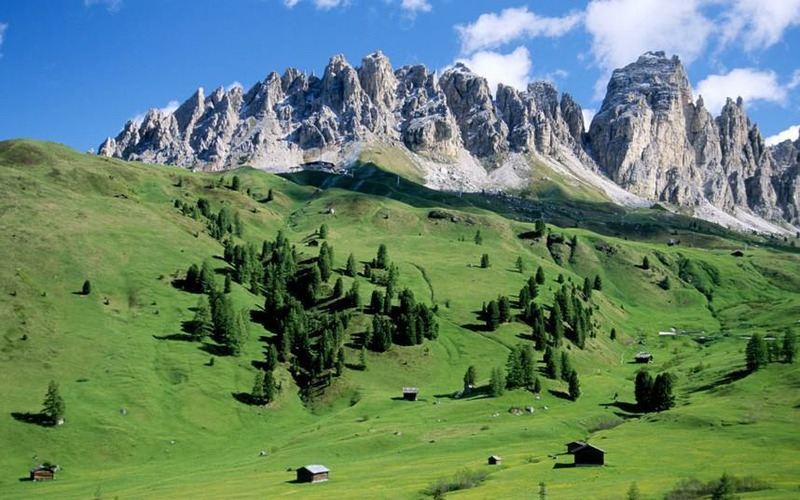 Горы Одле, Италия, часть Доломитовых Альп.
