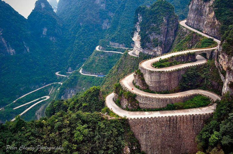 Дорога на гору Тяньмэнь