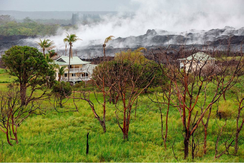 Извержение вулкана Килауэа на острове Гавайи