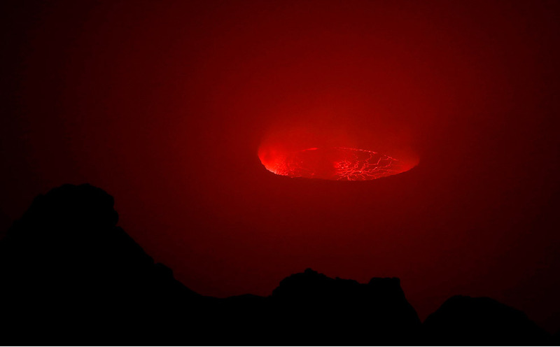 Извержение 9 августа 2019 вулкана Ньирагонго