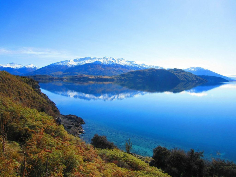 Озеро Ванака в Новой Зеландии