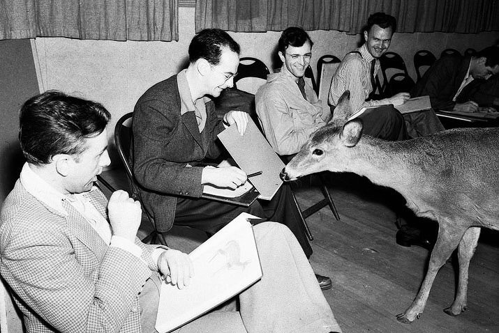 встреча аниматоров Disney в 1942 году