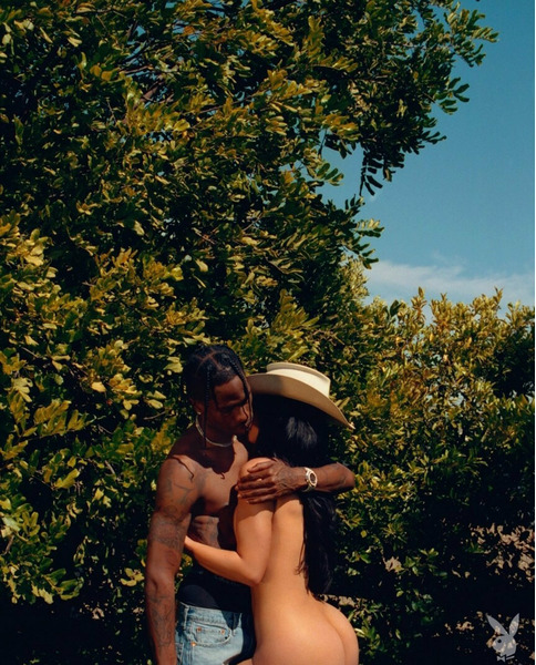 Travis Scott с Kylie Jenner в фотосессии для Playboy