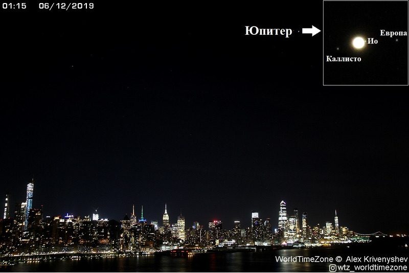 Юпитер над Нью-Йорком