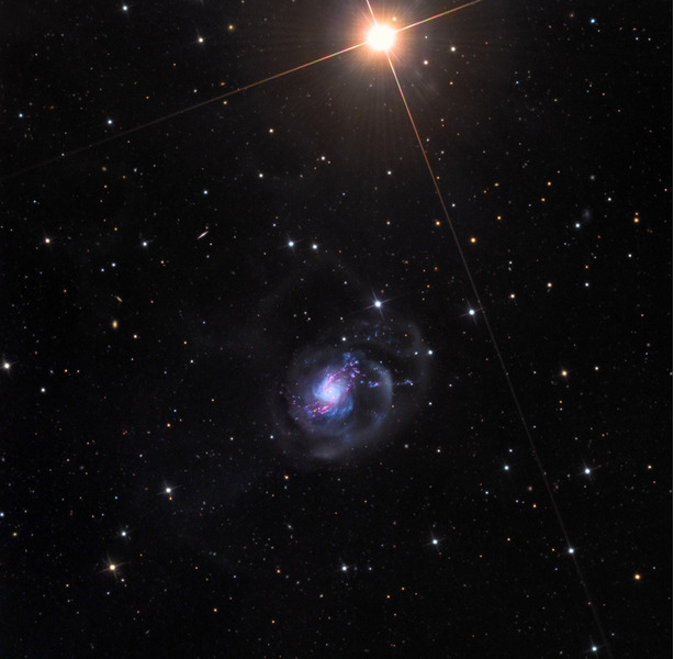 Спиральная галактика NGC 3310
