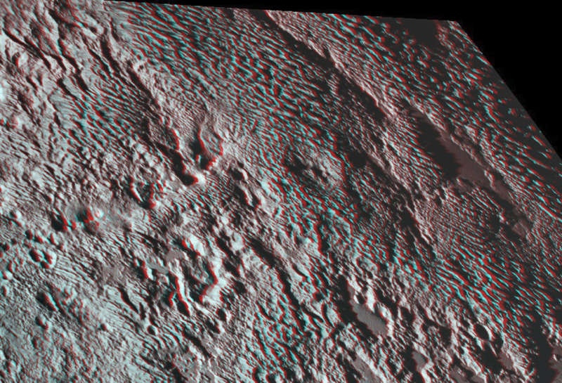 Пластинчатый рельеф на Плутоне