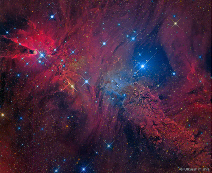 Скопление Снежинки (NGC 2264)