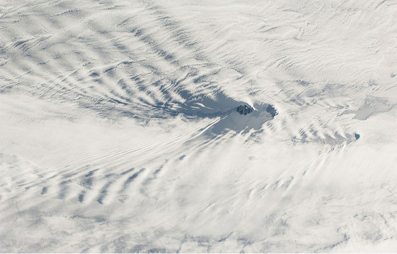Панорамный снимок юго-западной части Тихого океана сделан 28 января 2014 года с борта МКС.