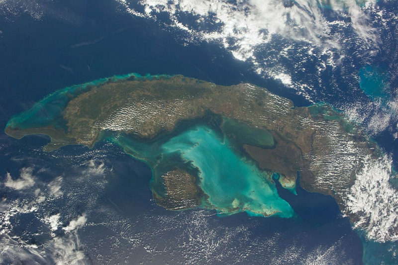 Панорама Кубы, МКС, 26 декабря 2014 года.