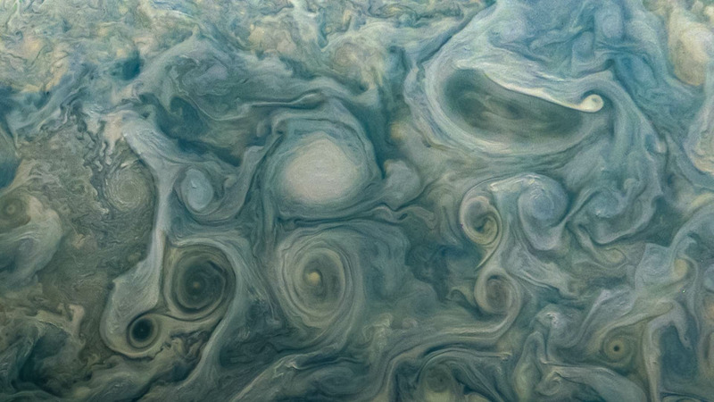 Приполярные вихри Юпитера