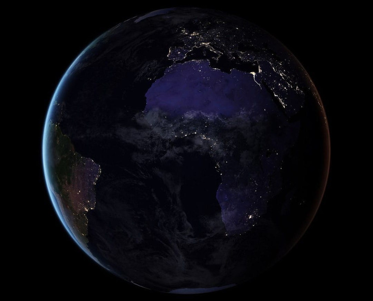 Изображения ночной стороны Земли