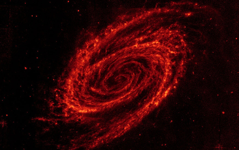 Галактика М81 в инфракрасном диапазоне