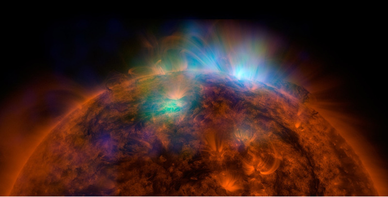 Солнце в рентгеновских лучах от спутника NuSTAR