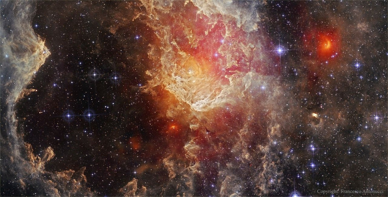 Туманность NGC 7822 в инфракрасном свете