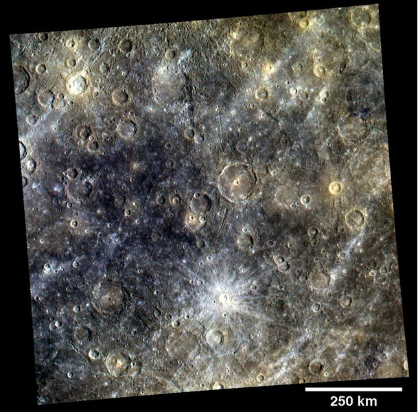 Поверхность Меркурия фотография аппарата Мессенджер