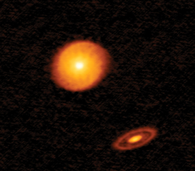 Протопланетные диски звёздной системы AS 205