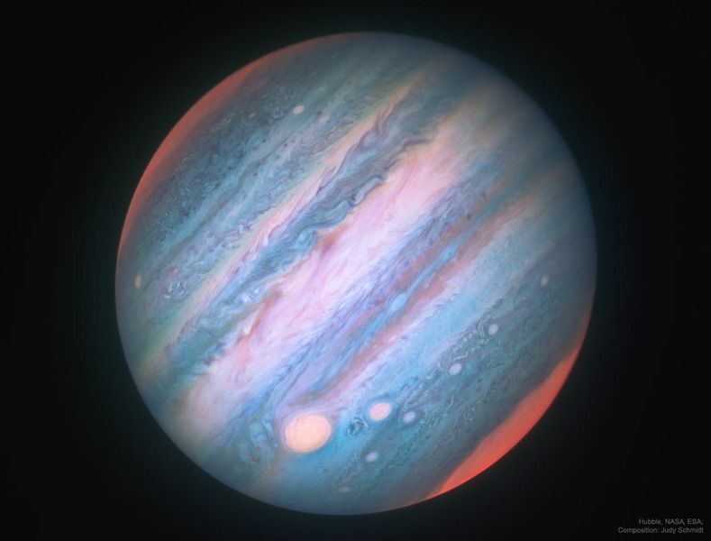 Юпитер в инфракрасном свете