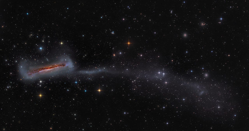 Галактика NGC 3628 Автор снимка: Марк Хэнсон