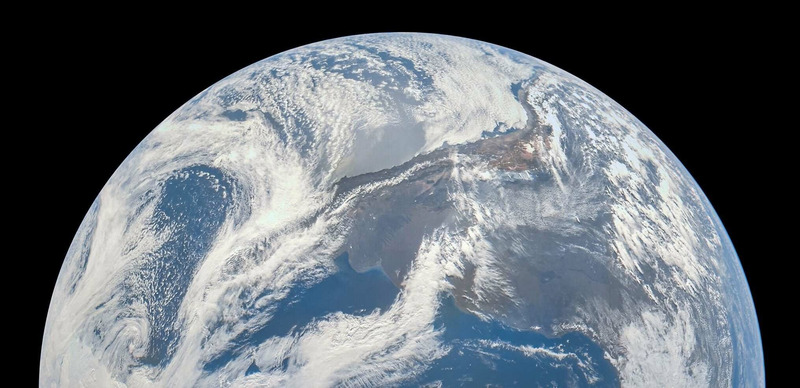 Снимки Земли сделанные аппаратом Юнона