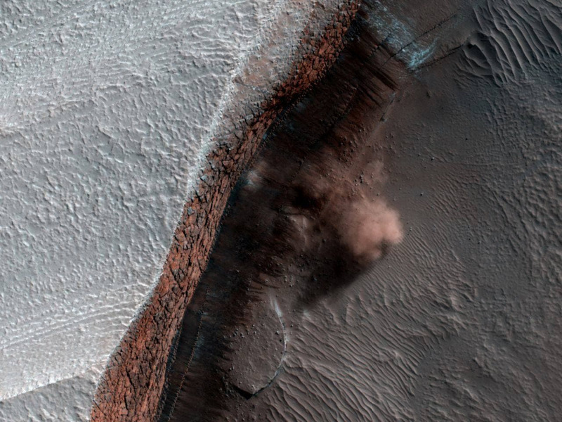 Лавина на Марсе