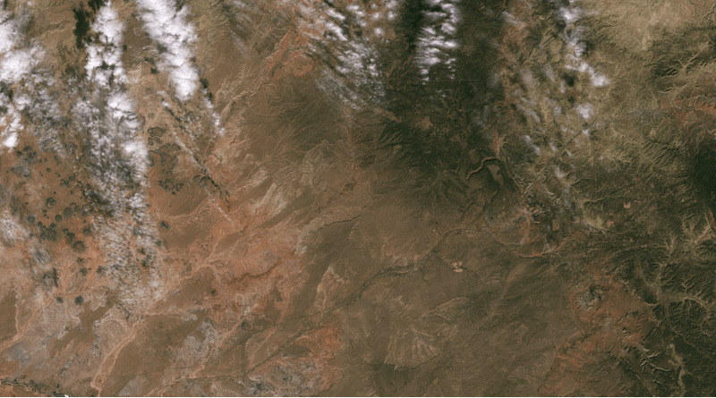 Округ Навахо со спутника Landsat 9