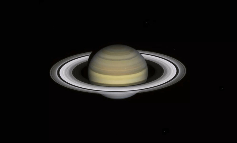Сатурн снимок сделан телескопом Хаббл