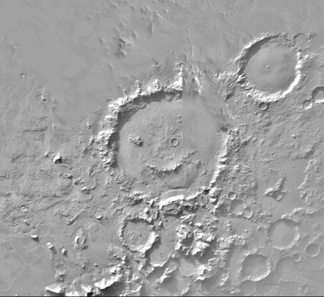 Марсианский кратер Галле