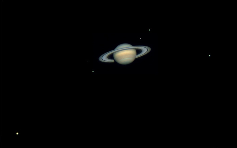 Любительский снимок Сатурна