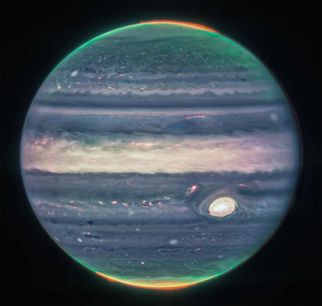 Полярное сияние на Юпитере