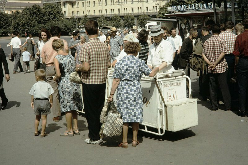 Москве на цветных снимках 1959 года
