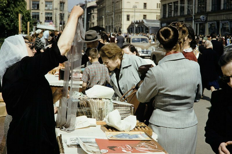 Москве на цветных снимках 1959 года