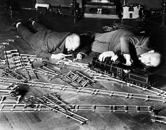 Общество любителей игрушечных поездов в Берлине, Германия, 1931 год