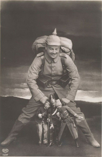 Столкновение силы, галоген-серебряная печать, 1910-ые.