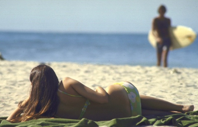 Отдых на пляже, штат Калифорния, 1970 год