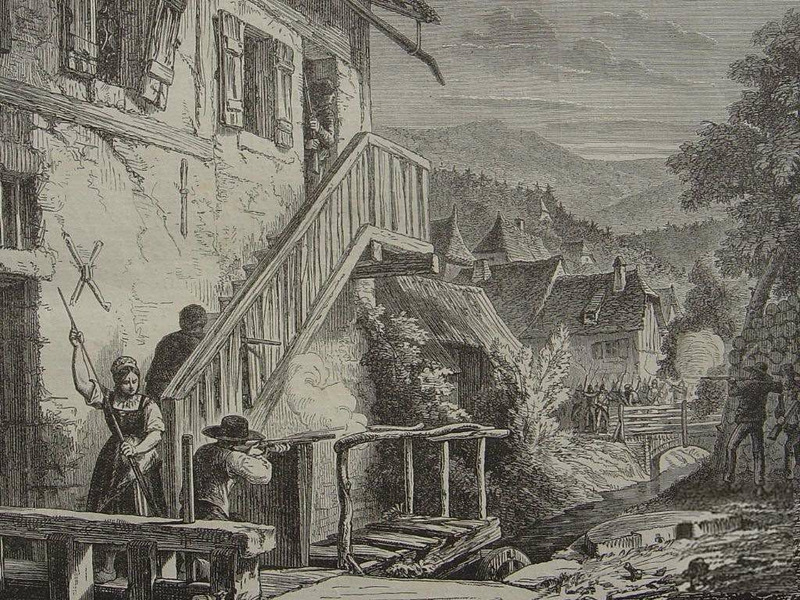 Франтирёры в Вогезах во время франко-прусской войны