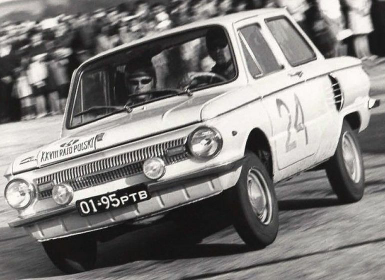 Легковой автомобиль ЗАЗ-966 на ралли XXVIII Rajd Polski; 1968-й год

Всего в данном ралли приняло участие 2 ЗАЗ-966, из которых до финиша добрался один, занявший последнее, 15-е место (всего в ралли приняло участие 69 машин, но остальные выбыли в силу поломок или дисквалификации)