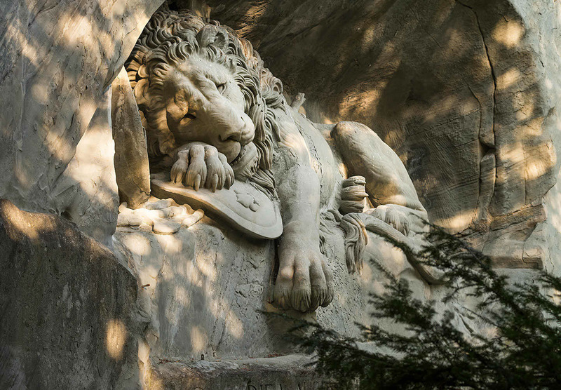 Памятник Умирающий лев (Люцерн - Швейцария)