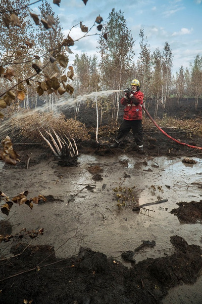 Дима Билан тушит пожары в Рязанской области