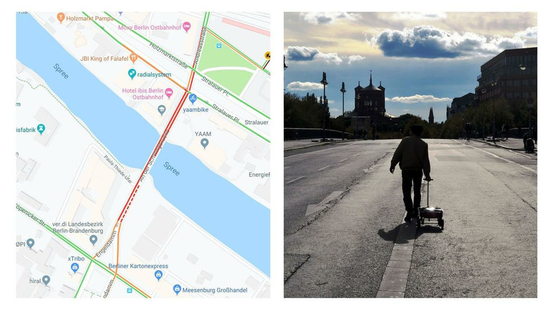 Немецкий художник создал виртуальные пробки в Google Картах